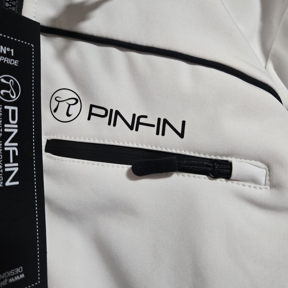 PinFin White Winbreaker High Tech Womens Med NWT - Picture 4 of 8